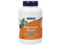 NOW Foods Magnesium Malate 1000 mg Vegetarian - 180 Tablets