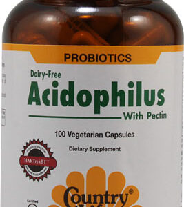 Country Life Acidophilus with Pectin -- 100 Vegetarian Capsules