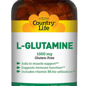 Country Life Amino Acids L-Glutamine -- 1000 mg - 60 Tablets