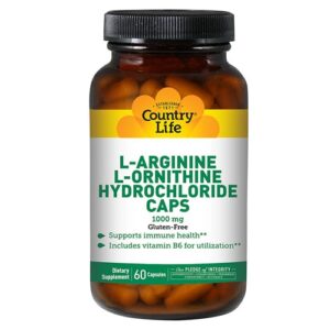 Comprar country life l-arginine l-ornithine hydrochloride caps -- 1000 mg - 60 capsules preço no brasil aminoácidos suplemento importado loja 85 online promoção - 16 de abril de 2024