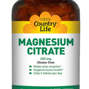 Country Life Magnesium Citrate -- 250 mg - 120 Tablets