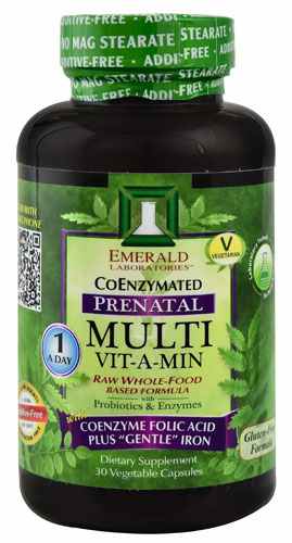 Emerald Labs Prenatal 1-Daily Multi -- 30 Vegetable Capsules