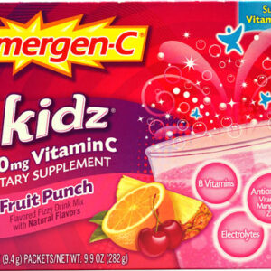 Emergen-C Kidz Vitamin C Fizzy Drink Mix Fruit Punch -- 250 mg - 30 Packets