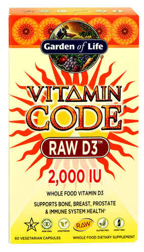 Garden of Life Vitamin Code® RAW D3™ -- 2000 IU - 60 Capsules