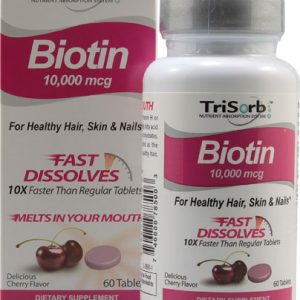 Comprar healthy natural systems (hns) trisorb™ biotin fast dissolves cherry -- 10000 mcg - 60 tablets preço no brasil biotina suplemento importado loja 47 online promoção - 23 de setembro de 2022