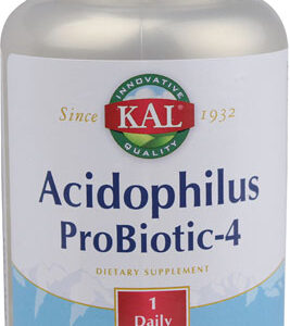 KAL Acidophilus ProBiotic-4 -- 500 million viable organisms - 100 Vegetarian Capsules