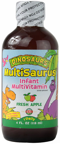 Kal MultiSaurus® Infant Multivitamin Fresh Apple -- 4 fl oz