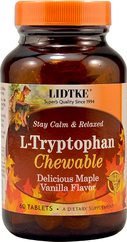 Lidtke Technologies L-Tryptophan Chewable Maple Vanilla -- 60 Tablets