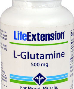 Life Extension L-Glutamine -- 500 mg - 100 Vegetarian Capsules