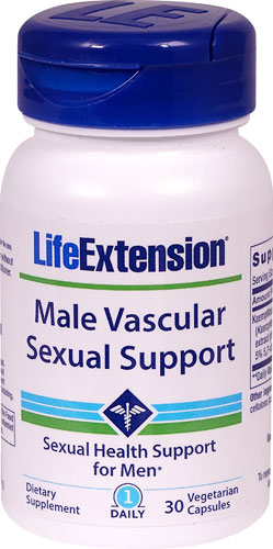 Life Extension Male Vascular Sexual Support -- 30 Vegetarian Capsules