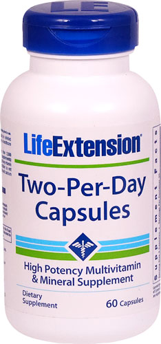 Life Extension Two-Per-Day Capsules -- 60 Capsules