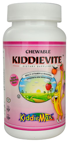 Maxi Health Chewable Kiddievite™ KiddieMax® Natural Bubble Gum -- 90 Chewables