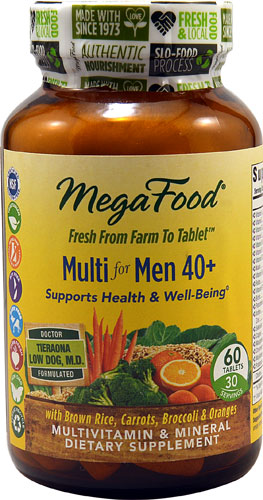 MegaFood Multi for Men 40 plus -- 60 Tablets
