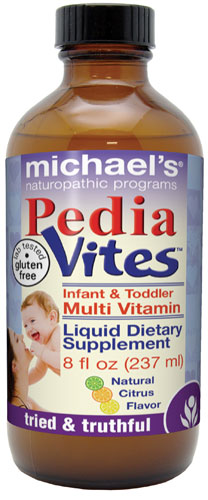 Michael's Naturopathic Programs Pedia Vites™ Infant & Toddler Liquid Multi-Vitamin Natural Citrus Flavor -- 8 fl oz