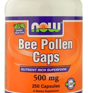 Comprar now foods bee pollen caps -- 500 mg - 250 capsules preço no brasil produtos derivados de abelhas suplemento importado loja 37 online promoção - 2 de junho de 2023