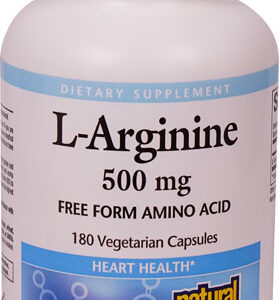 Natural Factors L-Arginine -- 500 mg - 180 Vegetarian Capsules