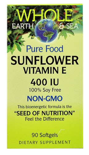 Natural Factors Whole Earth & Sea® Sunflower Vitamin E -- 400 IU - 90 Softgels