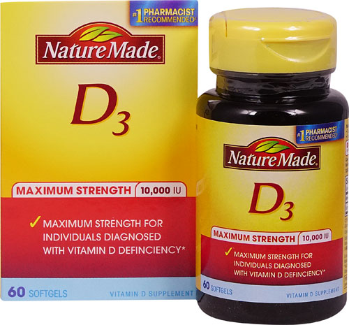 Comprar Nature Made Maximum Strength Vitamin D3 10000 Iu 60 3746