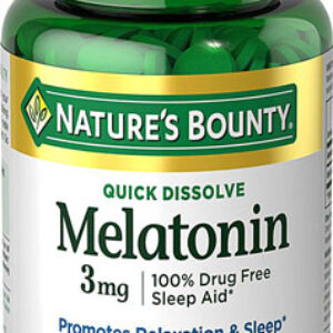 Nature's Bounty Quick Dissolve Melatonin Cherry -- 3 mg - 240 Tablets