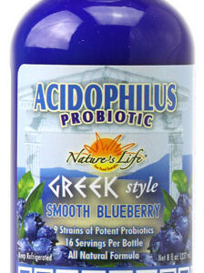 Nature's Life Acidophilus Probiotic Greek Style Smooth Blueberry -- 8 fl oz