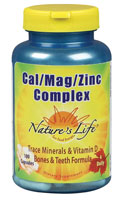 Nature's Life Cal Mag Zinc Complex -- 1000 mg - 100 Capsules