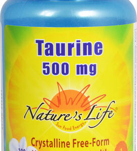 Nature's Life Taurine -- 500 mg - 100 Capsules