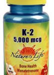 Comprar nature's life vitamin k-2 menatetrenone -- 5000 mcg - 60 tablets preço no brasil vitamina k suplemento importado loja 5 online promoção - 31 de março de 2024