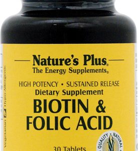 Comprar nature's plus biotin & folic acid -- 30 tablets preço no brasil biotina suplemento importado loja 89 online promoção - 23 de setembro de 2022