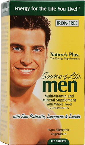 Nature's Plus Source of Life® Men Multi-Vitamin and Mineral -- 120 Tablets