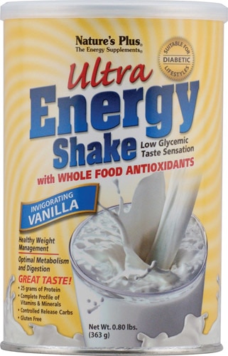 Nature's Plus Ultra Energy Shake Vanilla -- 0.8 lbs