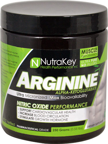 NutraKey Arginine -- 0.55 lbs