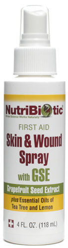 NutriBiotic Skin & Wound Spray with GSE -- 4 fl oz