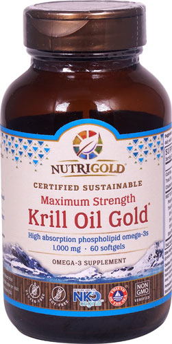 NutriGold Maximum Strength Krill Oil Gold® -- 1000 mg - 60 Softgels