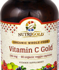 NutriGold Organic Whole-Food Vitamin C Gold™ -- 240 mg - 90 Organic Veggie Capsules