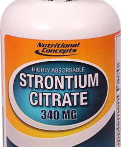 Nutritional Concepts Strontium Citrate -- 340 mg - 90 Capsules
