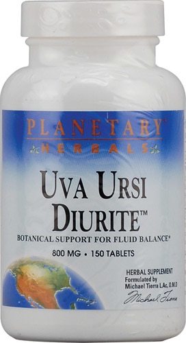 Planetary Herbals Uva Ursi Diurite -- 800 mg - 150 Tablets
