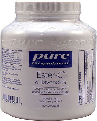 Pure Encapsulations Ester-C® & Flavonoids -- 180 Capsules