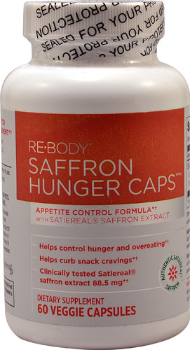 Re-Body Saffron Hunger Caps™ Appetite Control Formula with Satiereal® Saffron Extract -- 60 Veggie Caps