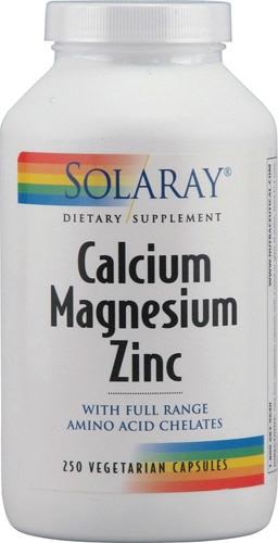 Solaray Calcium Magnesium Zinc -- 250 VegCaps