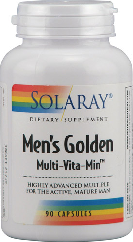 Solaray Men's Golden Multi-Vita-Min™ -- 90 Capsules
