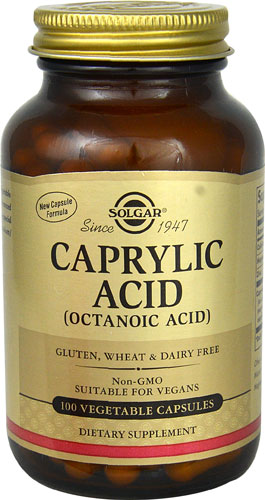Solgar Caprylic Acid -- 100 Vegetable Capsules