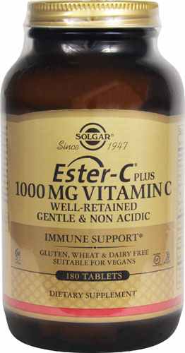 Solgar Ester-C® Plus Vitamin C -- 1000 mg - 180 Tablets