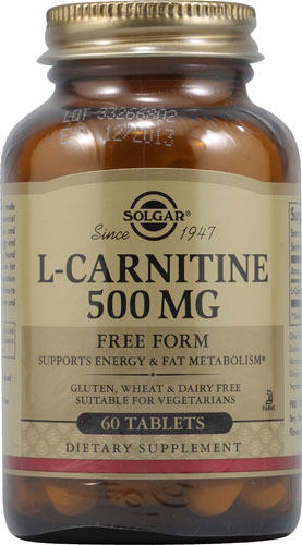 Solgar L-Carnitine -- 500 mg - 60 Tablets