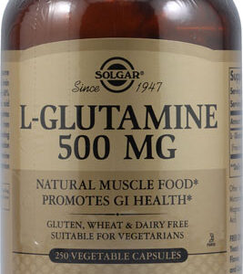Solgar L-Glutamine -- 500 mg - 250 Vegetable Capsules