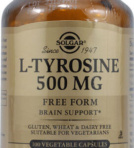 Solgar L-Tyrosine -- 500 mg - 100 Vegetable Capsules