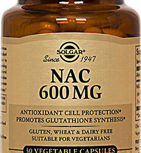 Solgar NAC -- 600 mg - 30 Vegetable Capsules