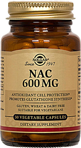Solgar NAC -- 600 mg - 30 Vegetable Capsules