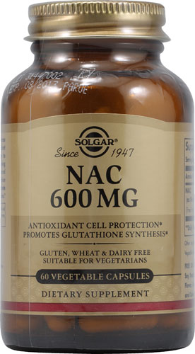 Solgar NAC -- 600 mg - 60 Vegetable Capsules