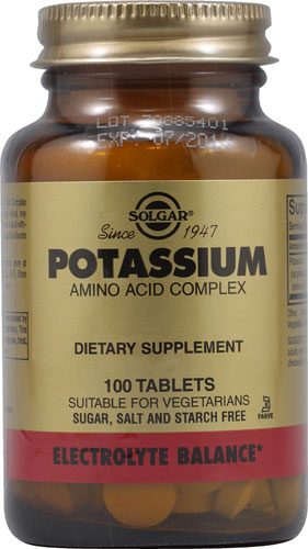 Solgar Potassium Amino Acid Complex -- 100 Tablets