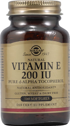 Solgar Vitamin E -- 200 IU - 100 Softgels